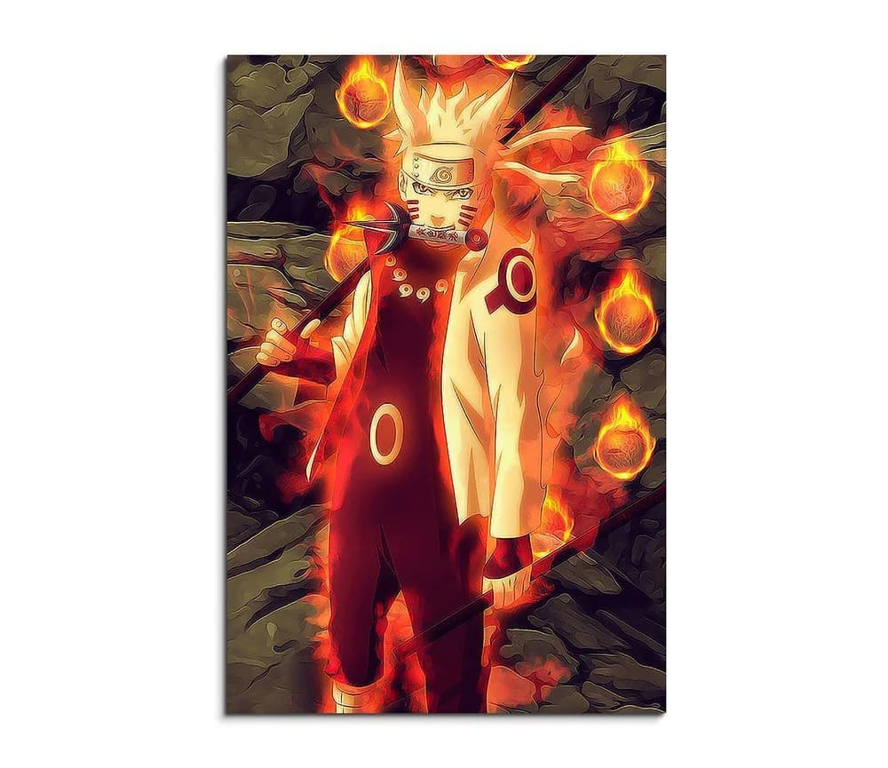 Sinus Art Leinwandbild Naruto Sasuke Fight Modern - Bild 2