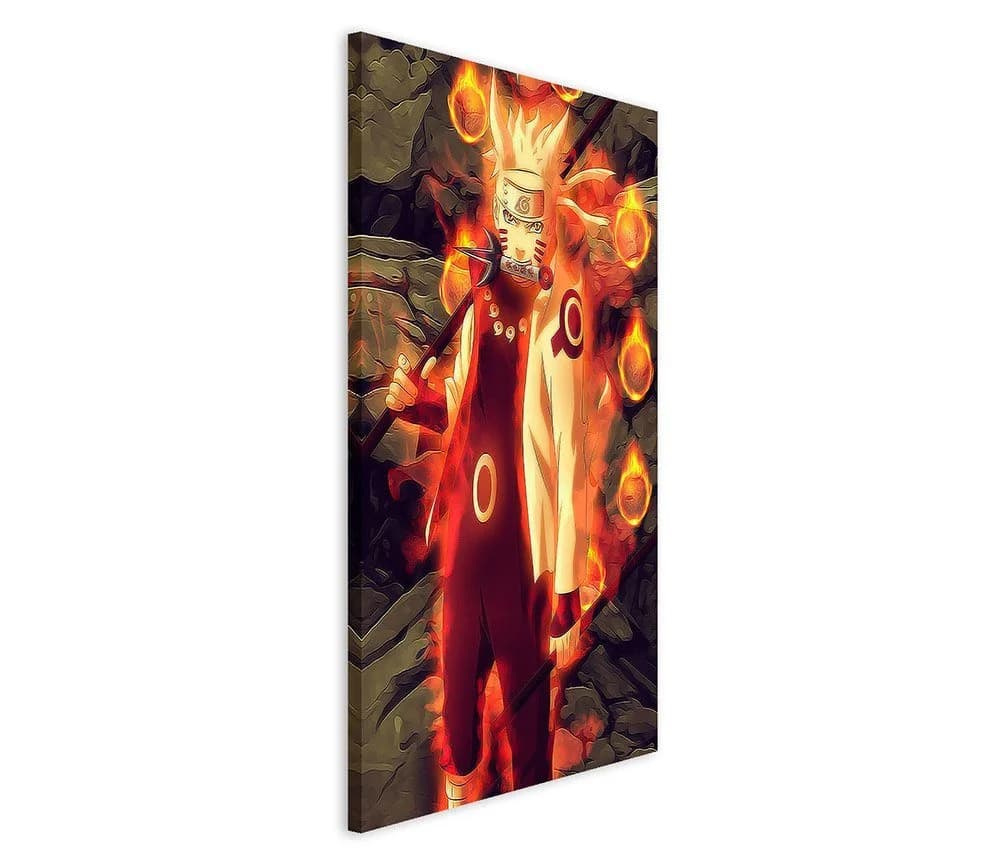 Sinus Art Leinwandbild Naruto Sasuke Fight Modern - Bild 3