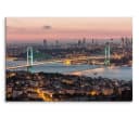Sinus Art Leinwandbild Istanbul Bosporus Brücke Stadt Lichter Nacht Bild 2