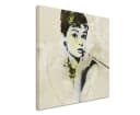 Sinus Art Leinwandbild Audrey Hepburn II Aqua 60x60cm Bild 3