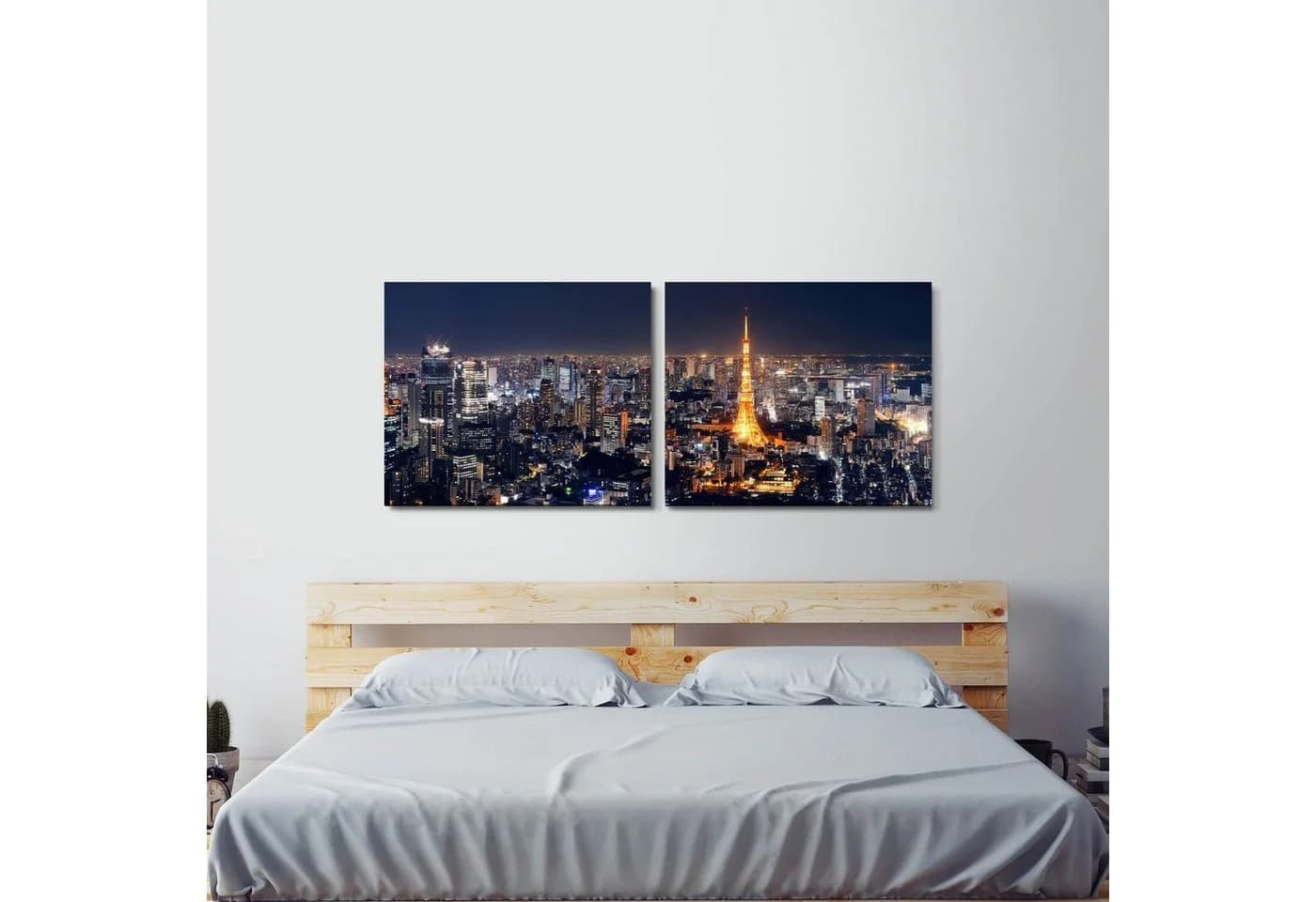 Sinus Art Leinwandbild Tokyo Skyline Modern