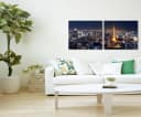 Sinus Art Leinwandbild Tokyo Skyline Modern Bild 3