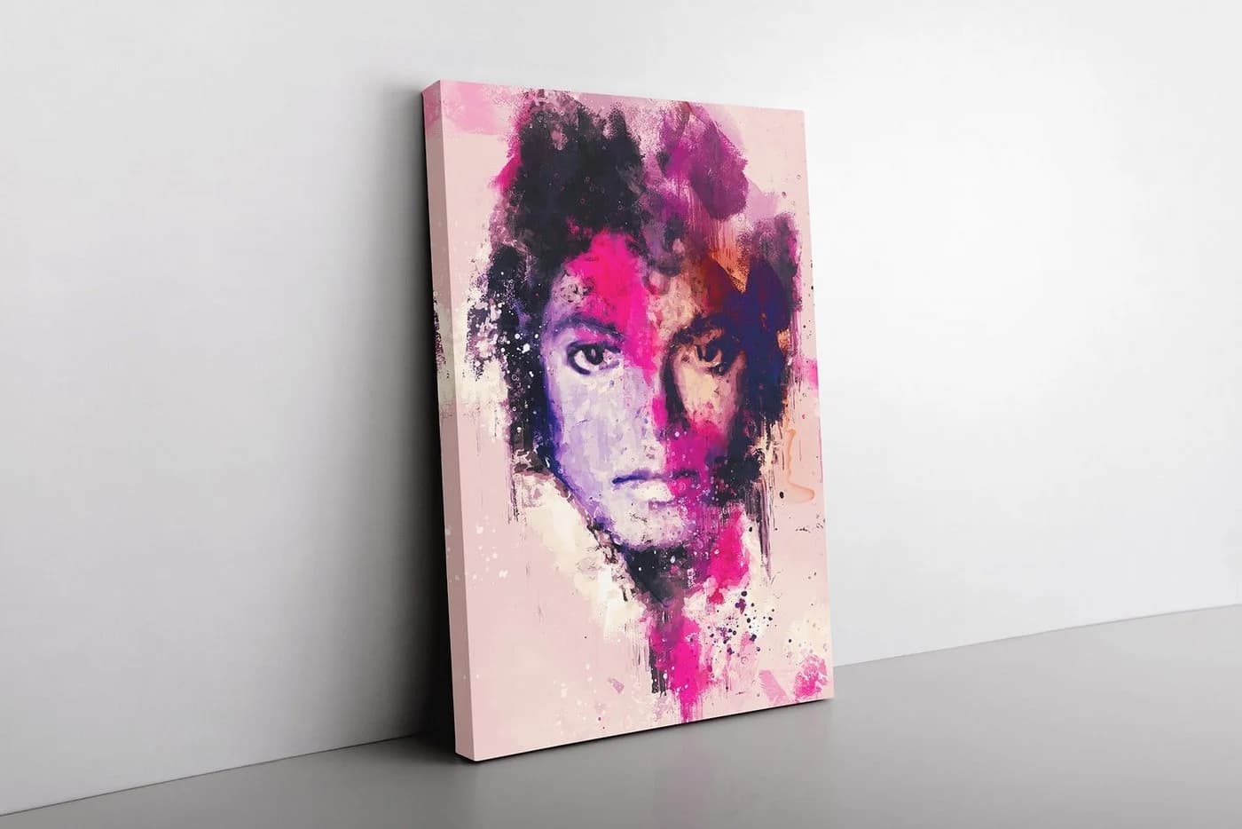 Sinus Art Leinwandbild Michael Jackson Abstrakt Porträt