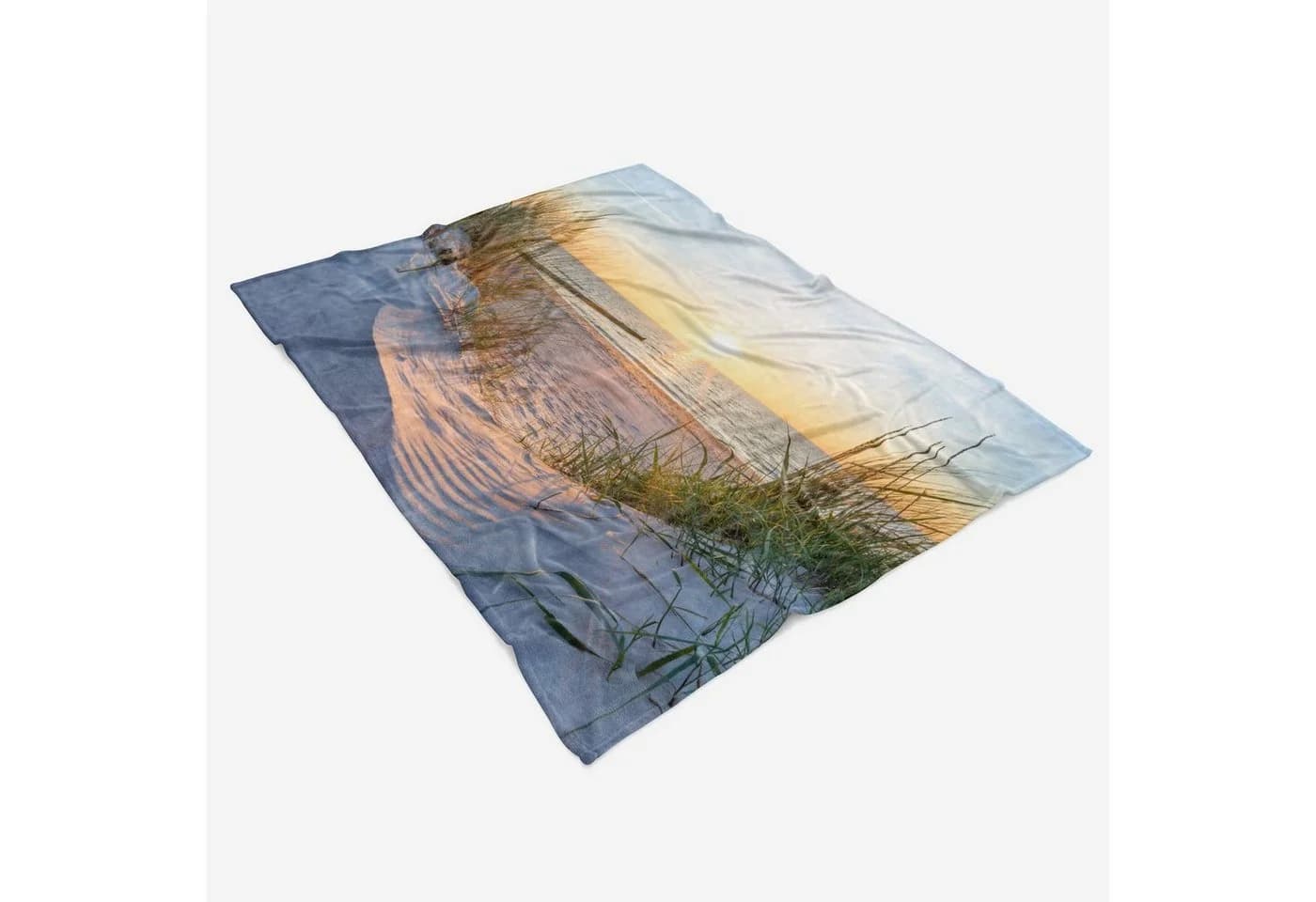 Sinus Art Handtuch mit Fotomotiv Ostsee Deutschland Baumwolle-Polyester-Mix - Bild 3