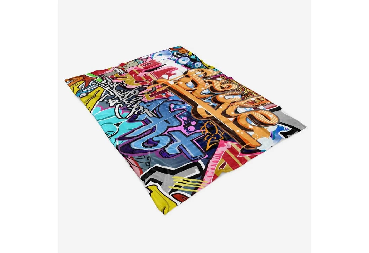 Sinus Art Handtuch Bunt Graffiti Polyester-Baumwolle Mix - Bild 3
