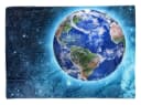 Sinus Art Handtuch mit Fotomotiv Erde Planet Weltal Polyester-Baumwolle Bild 2