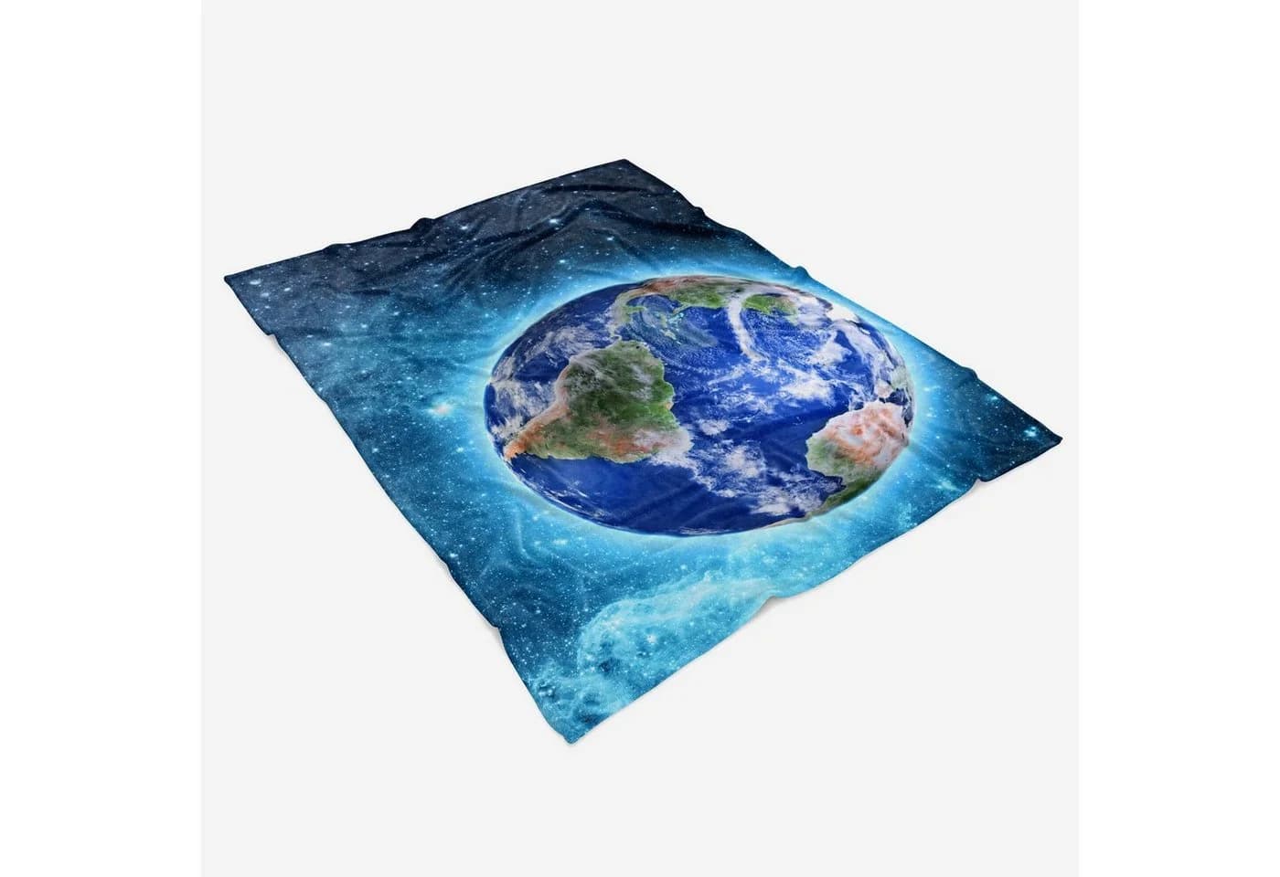 Sinus Art Handtuch mit Fotomotiv Erde Planet Weltal Polyester-Baumwolle - Bild 3