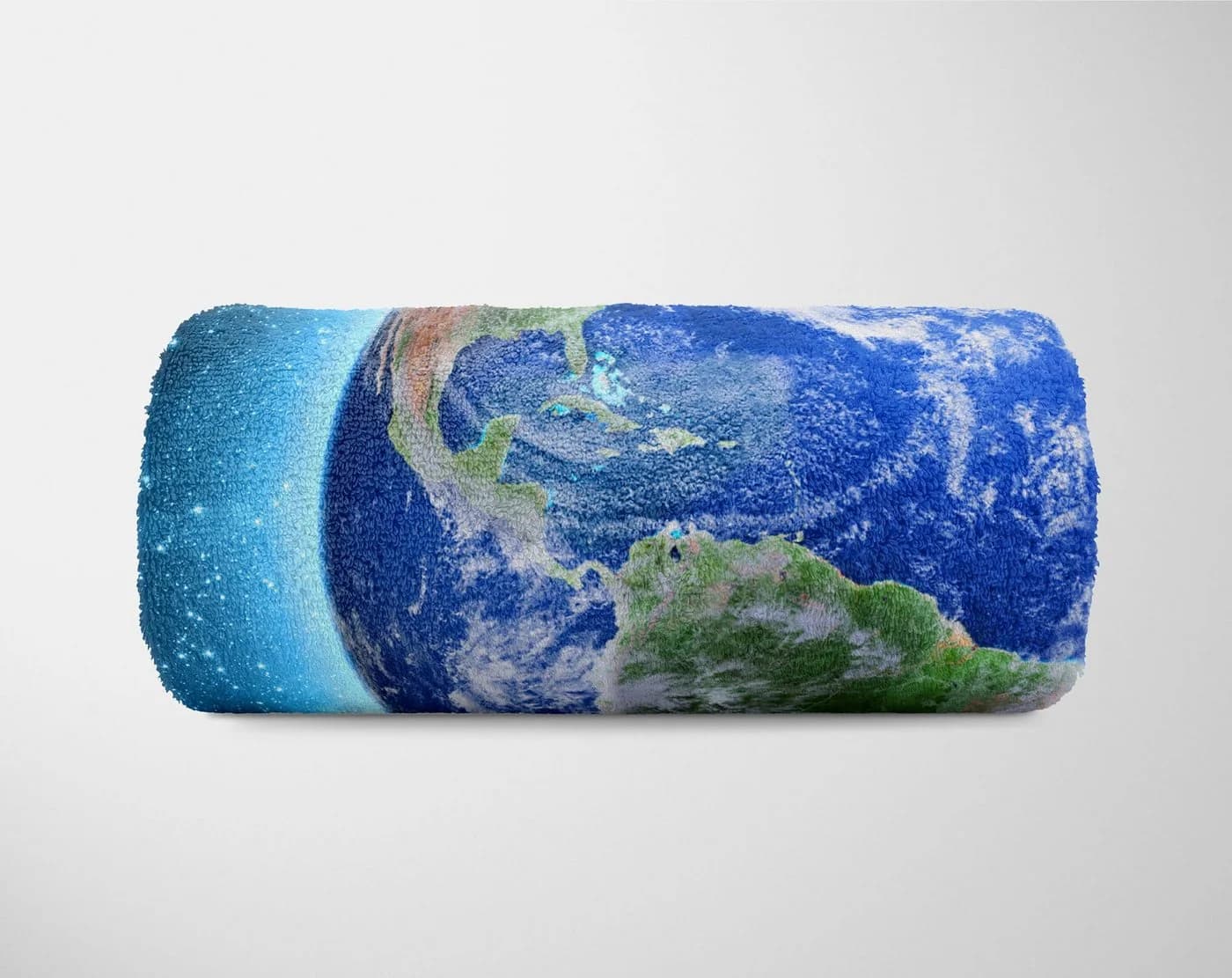 Sinus Art Handtuch mit Fotomotiv Erde Planet Weltal Polyester-Baumwolle - Bild 5