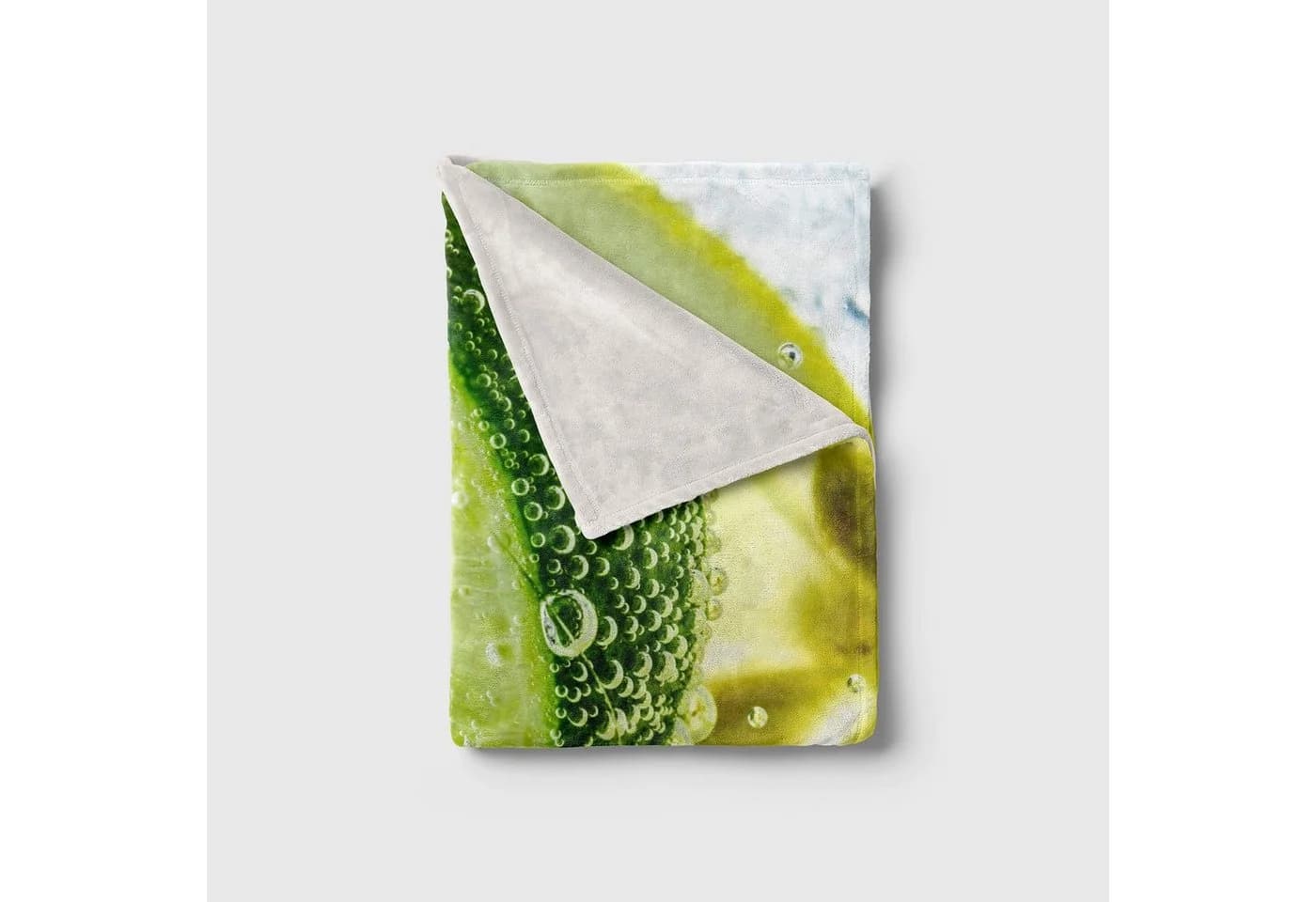 Sinus Art Handtuch mit Fotomotiv Zitronen Limetten Polyester-Baumwolle - Bild 4