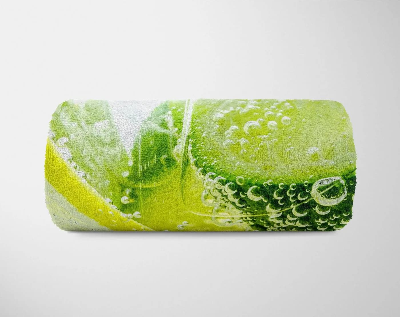 Sinus Art Handtuch mit Fotomotiv Zitronen Limetten Polyester-Baumwolle - Bild 5