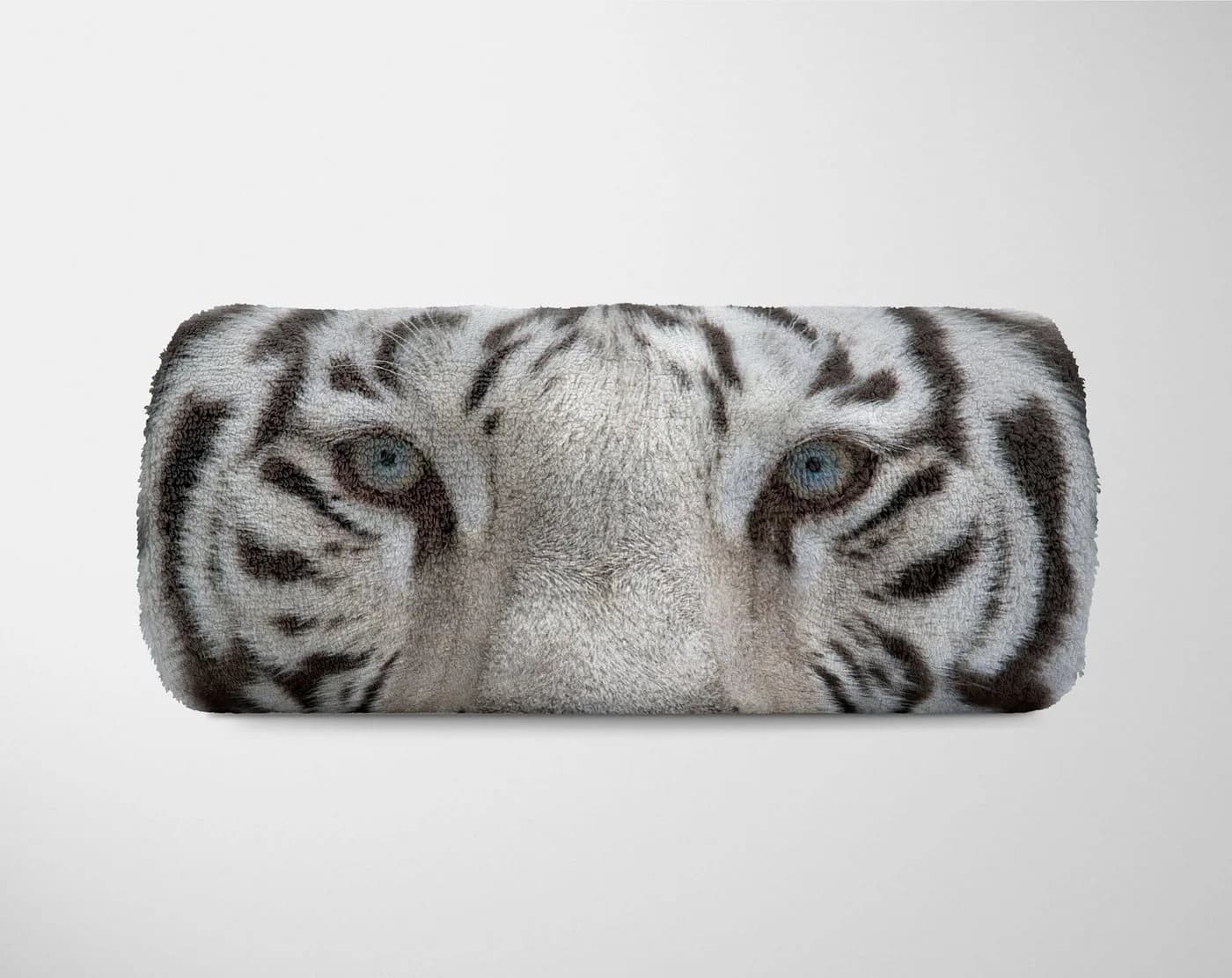 Sinus Art Handtuch mit Tiermotiv Weißer Tiger Baumwolle-Polyester-Mix - Bild 5