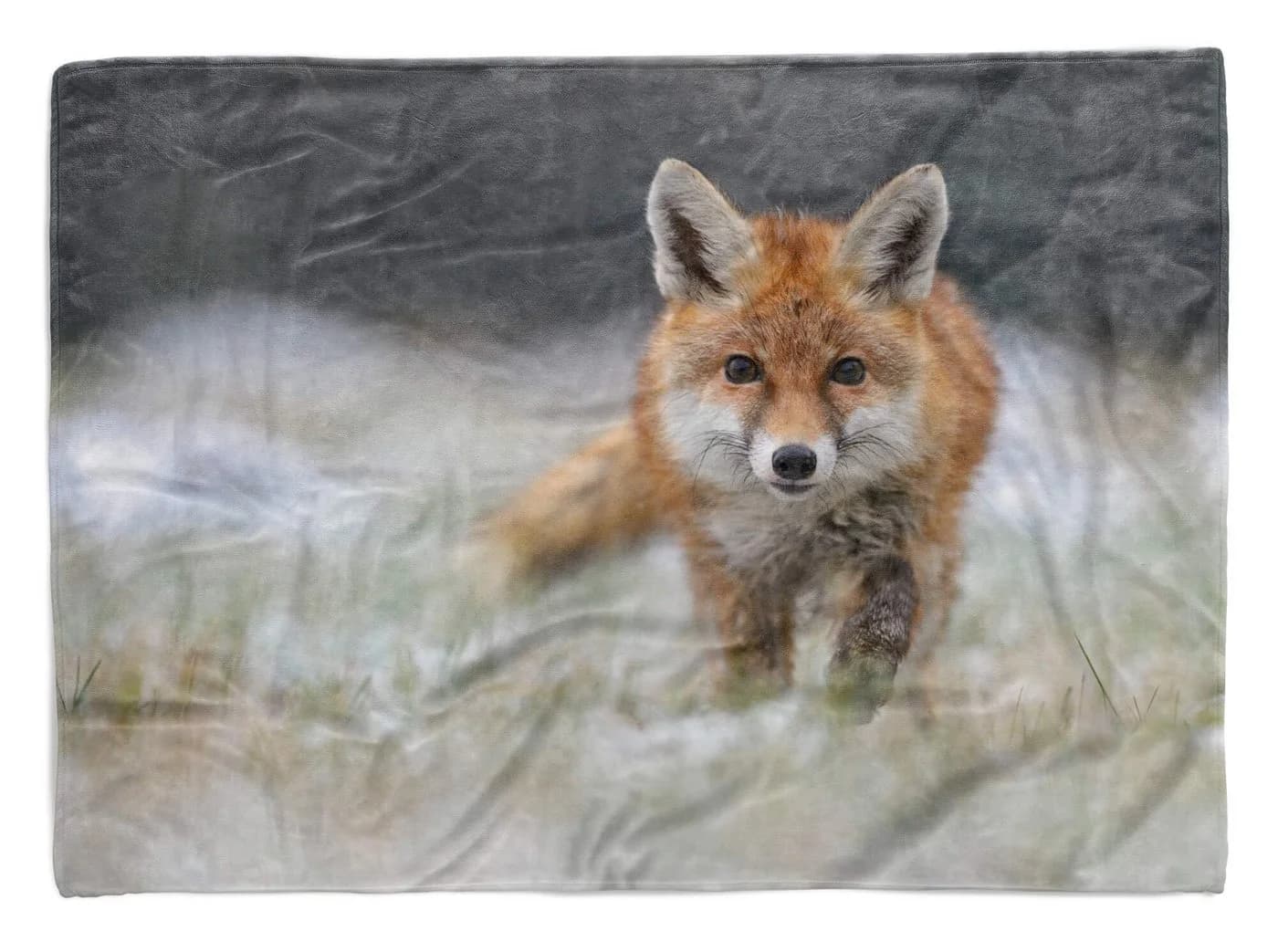 Sinus Art Handtuch mit Fuchsmotiv Polyester-Baumwolle Mix - Bild 2