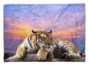 Sinus Art Handtuch mit Tiger-Motiv, Polyester-Baumwolle-Mix Bild 2