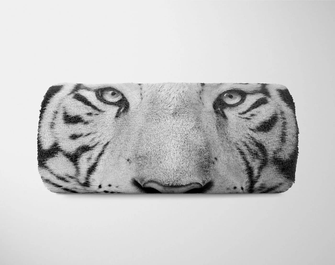 Sinus Art Handtuch mit weißem Tiger Motiv, Polyester-Baumwolle Mix - Bild 5