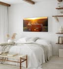 Sinus Art Leinwandbild Ford Mustang 66 Oldtimer Sonnenuntergang Bild 5