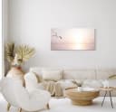 Sinus Art Leinwandbild 120x60cm Möwen Meer Sonnenuntergang Bild 3