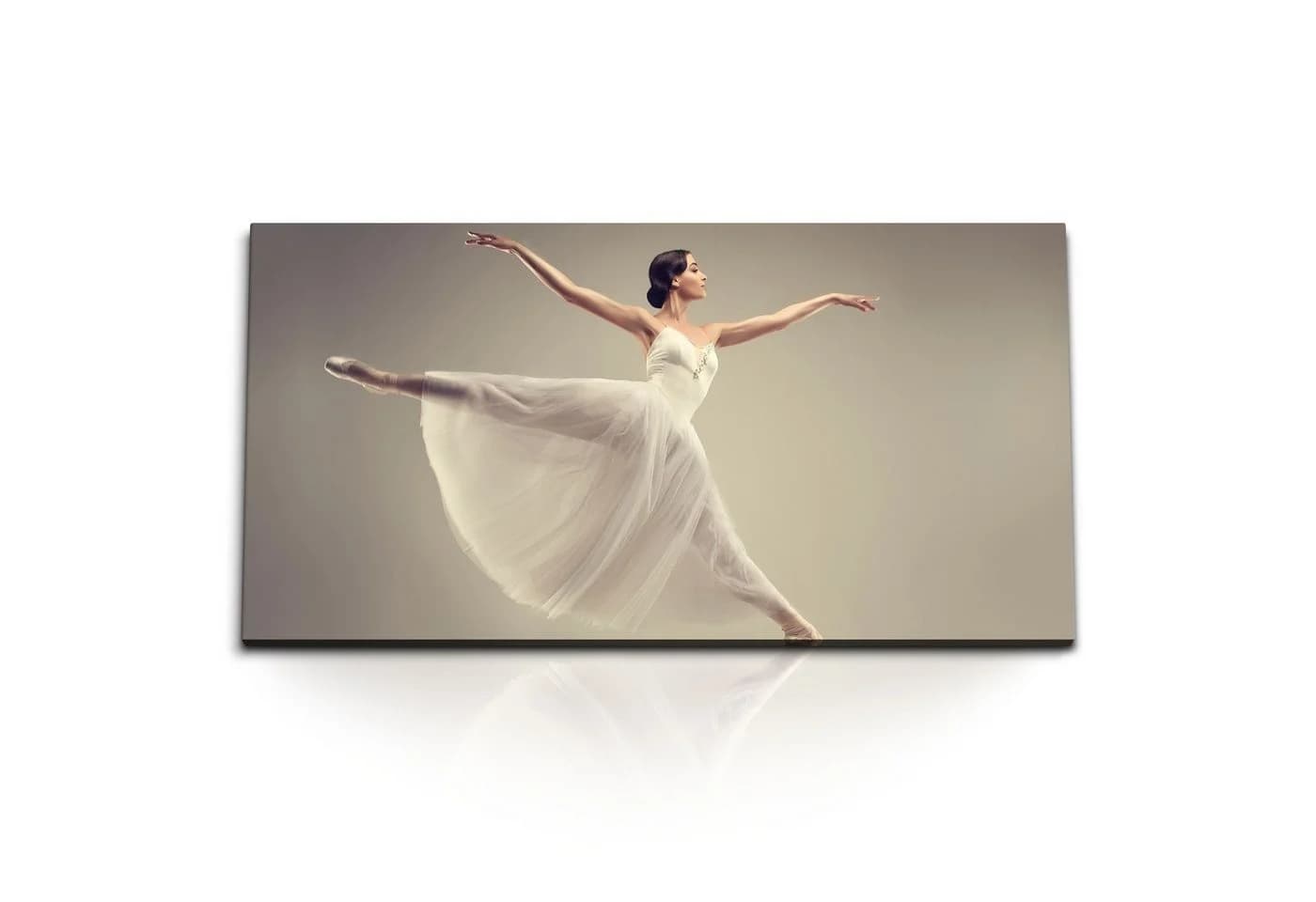 Sinus Art Leinwandbild Ballerina Ballett Kunstdruck 120x60cm - Bild 2
