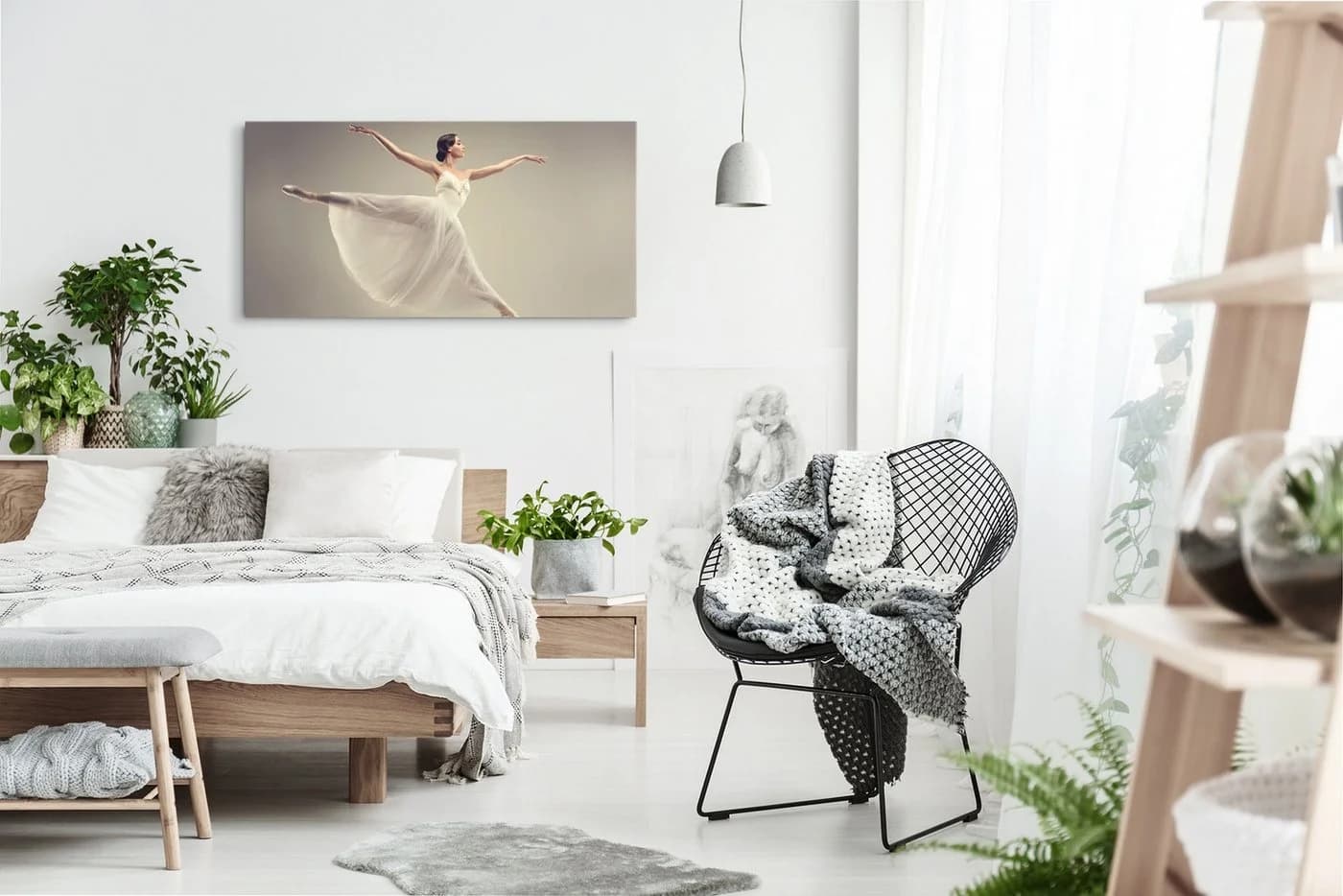 Sinus Art Leinwandbild Ballerina Ballett Kunstdruck 120x60cm - Bild 4