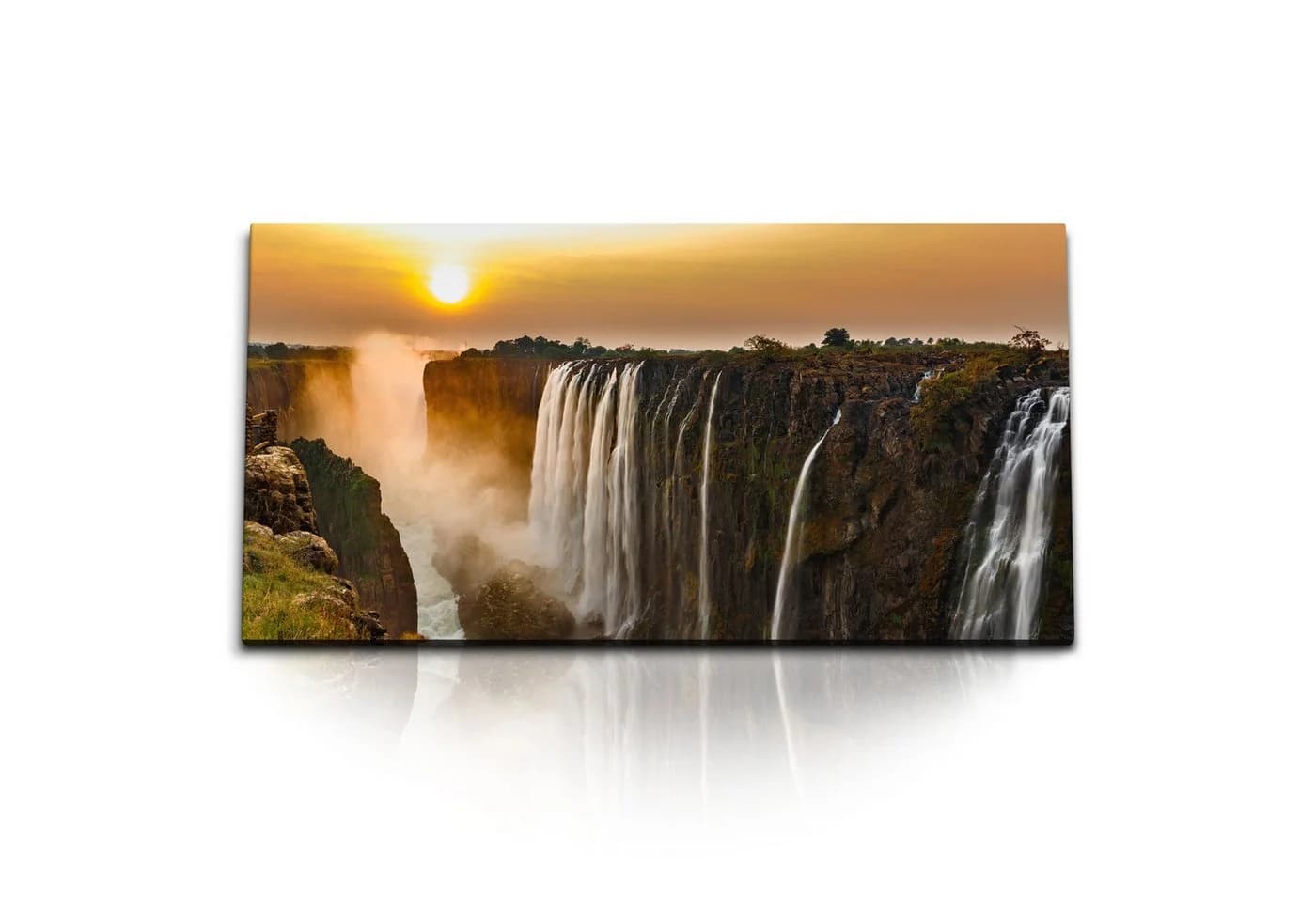 Sinus Art Leinwandbild Viktoriafälle Afrika 120x60cm - Bild 2