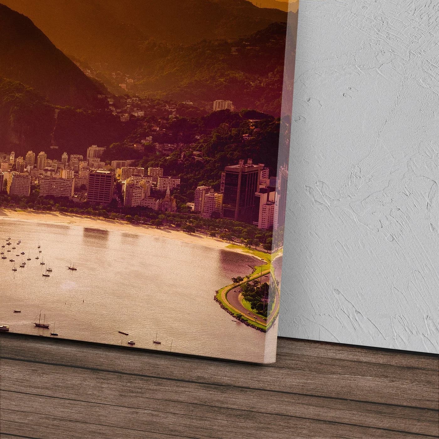 Sinus Art Leinwandbild Bucht von Rio de Janeiro 120x80cm