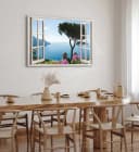 Sinus Art Leinwandbild Amalfiküste 120x80cm Modernes Fensterbild Bild 5