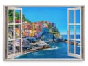 Sinus Art Leinwandbild Amalfi-Küste Blau 120x80cm Bild 2
