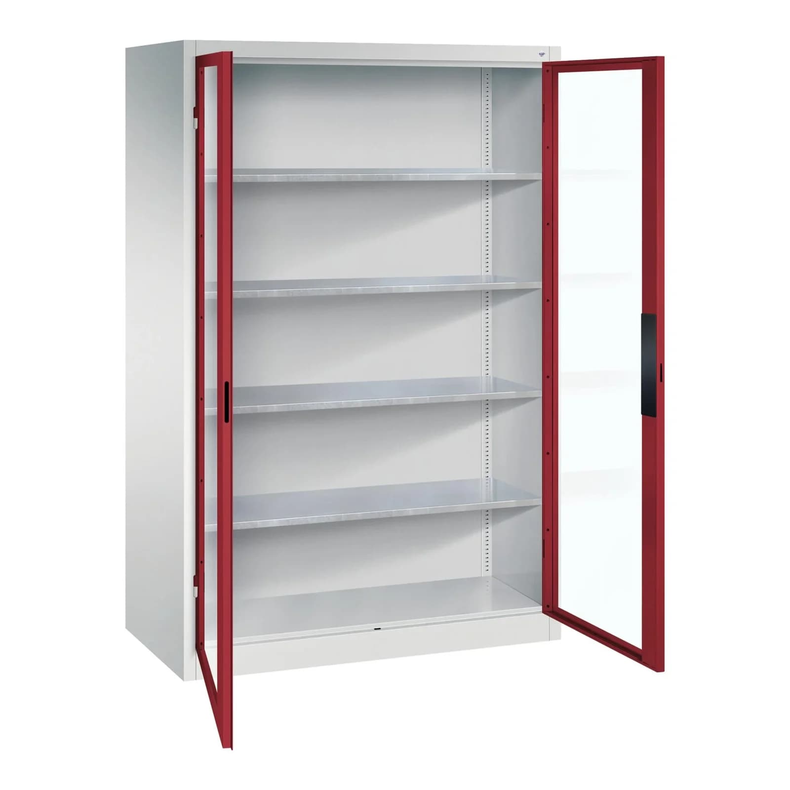 C+P Werkzeugschrank Acurado Stahl Grau/Rot mit PIN-Schloss