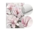 TPFLiving Leinwand Kunstdruck Rosa Blumen ohne Rahmen Bild 5