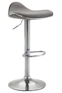 TPFLiving Barhocker höhenverstellbar 360° drehbar Stoff Hellgrau Bild 2