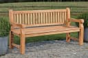 TPFGarden Gartenbank Jacky Massivholz Teak Sprossen-Design Bild 2
