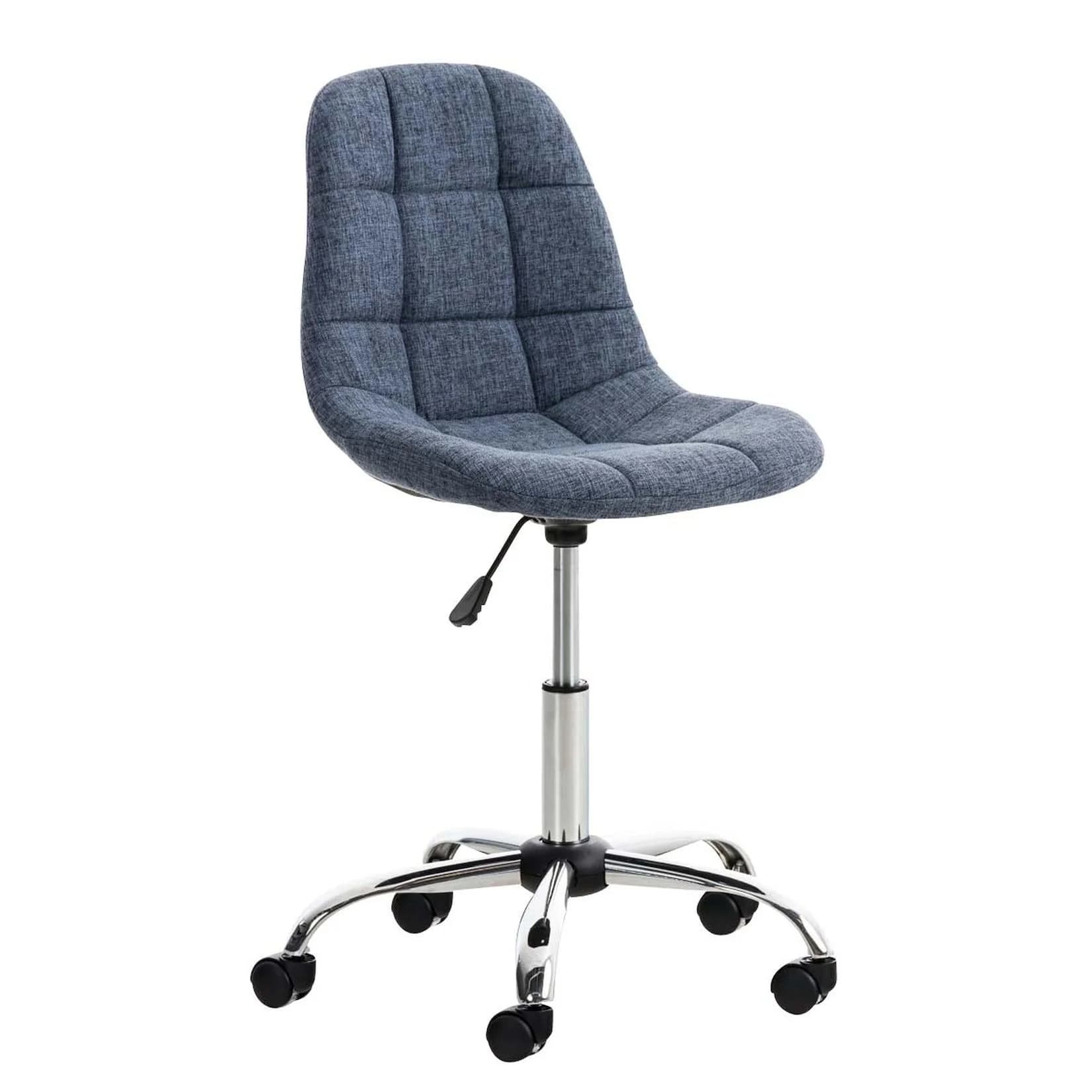 TPFLiving Bürostuhl Emily Stoff Creme Modern
