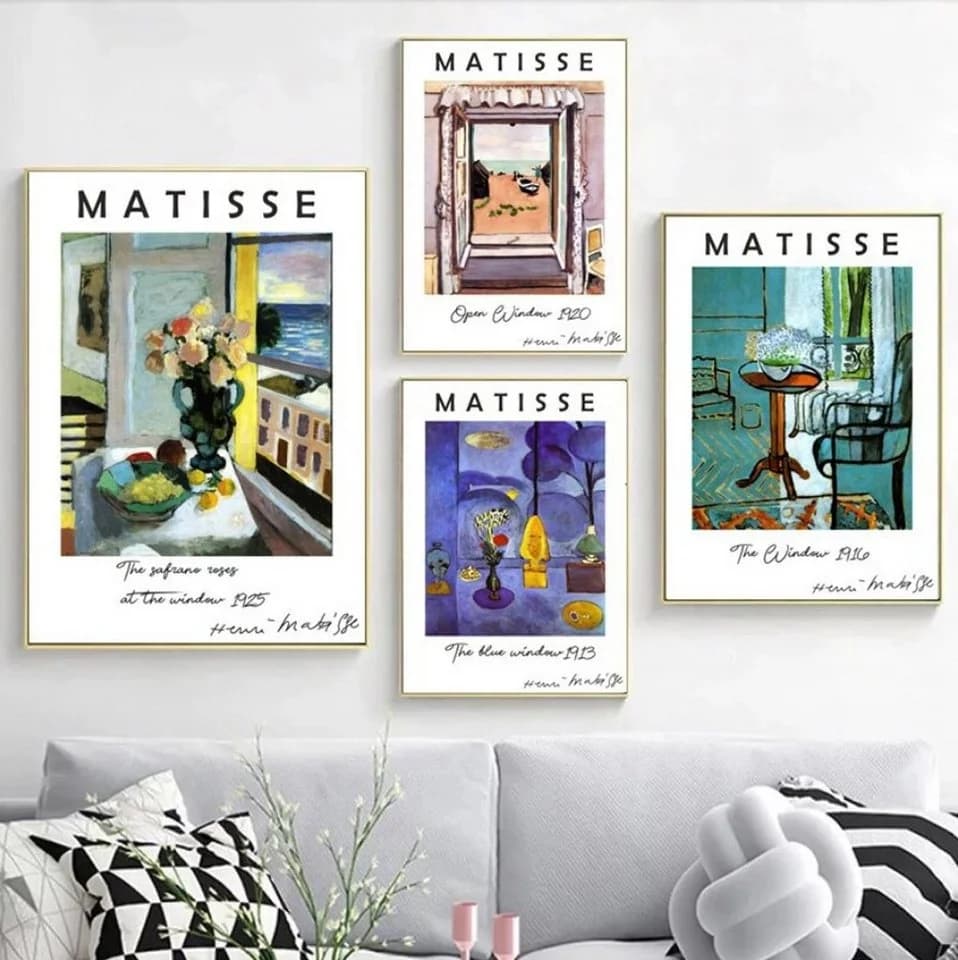 TPFLiving Leinwand-Kunstdruck Henri Matisse Retro Landschaften Stilleben - Bild 4