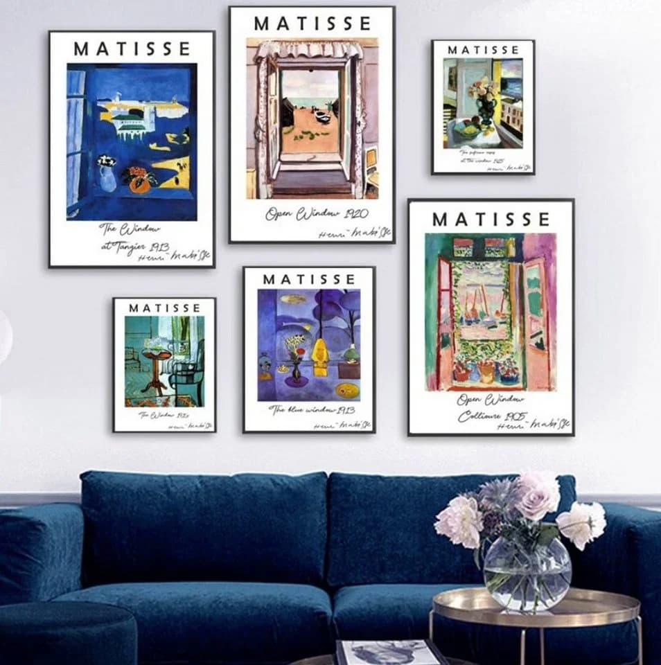 TPFLiving Leinwand-Kunstdruck Henri Matisse Retro Landschaften Stilleben - Bild 5