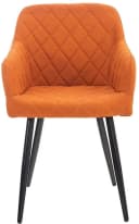 TPFLiving Esszimmerstuhl Shyva Orange Metall Gestell Bild 1