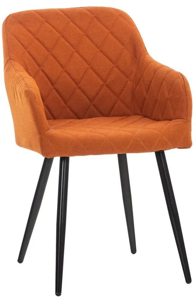 TPFLiving Esszimmerstuhl Shyva Orange Metall Gestell - Bild 2