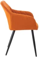 TPFLiving Esszimmerstuhl Shyva Orange Metall Gestell Bild 3