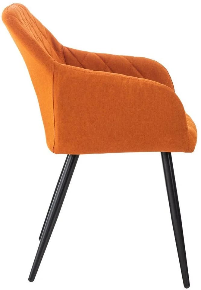 TPFLiving Esszimmerstuhl Shyva Orange Metall Gestell - Bild 3