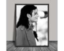 TPFLiving Kunstdruck Leinwand Michael Jackson Schwarz-Weiß Bild 3