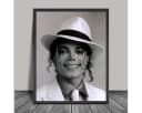 TPFLiving Kunstdruck Leinwand Michael Jackson Schwarz-Weiß Bild 4
