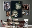 TPFLiving Leinwand Kunstdruck Guten Appetit Braun Schwarz Weiß Bild 3