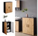Vicco Midischrank Irma 2 Türen Anthrazit/Goldkraft Eiche Bild 2
