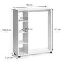 Vicco Garderobe Cosmo Anthrazit mit 4 Fächern und Laufrollen Bild 5