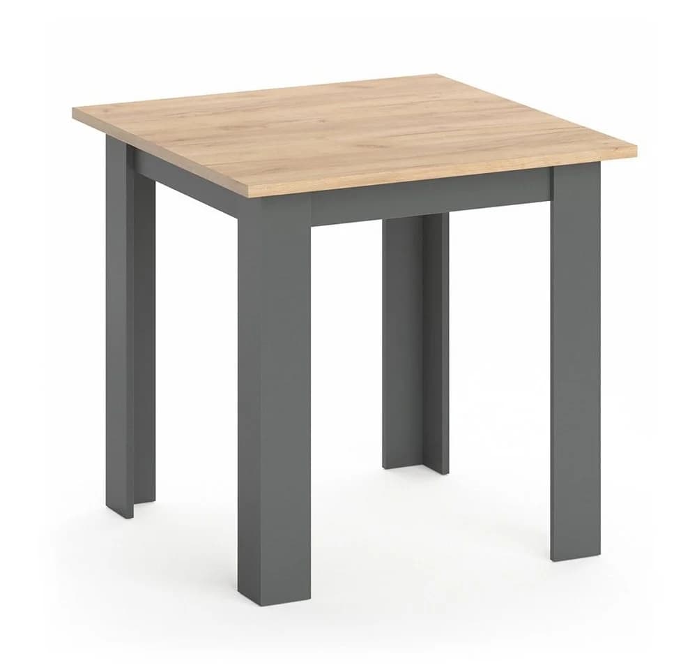 Vicco Esstisch Karlos Goldkraft Eiche Anthrazit 80x80 cm - Bild 2