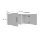 Vicco Aufsatzmodul Aktenschrank Ingo Weiß Bild 2