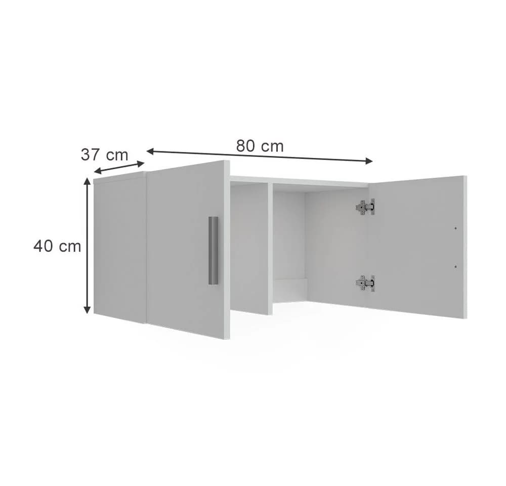 Vicco Aufsatzmodul Aktenschrank Ingo Weiß - Bild 2