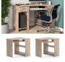 Vicco Eckschreibtisch Odin L-Form mit Tastaturablage Braun Bild 4