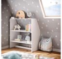 Vicco Dachschrägenregal Weiß Kinderregal mit Fachböden Bild 5