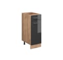 Vicco R-Line Küchenschrank Anthrazit Hochglanz Goldkraft Eiche Bild 3