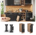 Vicco R-Line Küchenschrank Anthrazit Hochglanz Goldkraft Eiche Bild 4