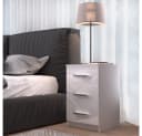 Vicco Nachtschrank Irma Weiß Hochglanz mit Schublade Bild 3